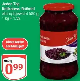 Globus Jeden Tag Delikatess-Rotkohl Angebot