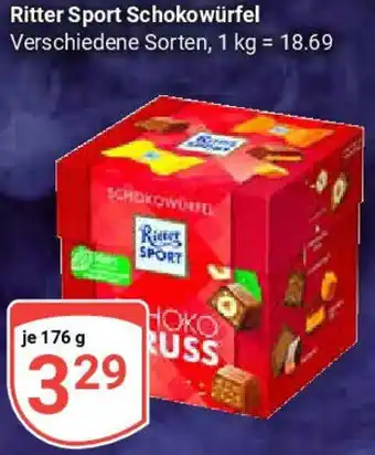 Globus Ritter Sport Schokowürfel Angebot