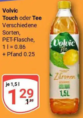 Globus Volvic Touch oder Tee Angebot