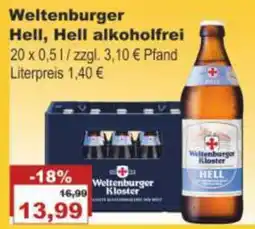 Bilgro Weltenburger Hell, Hell alkoholfrei Angebot