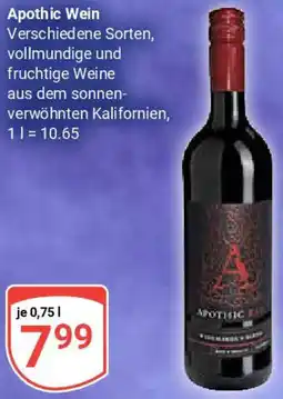 Globus Apothic Wein Angebot
