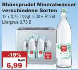 Bilgro Rhönsprudel Mineralwasser Angebot