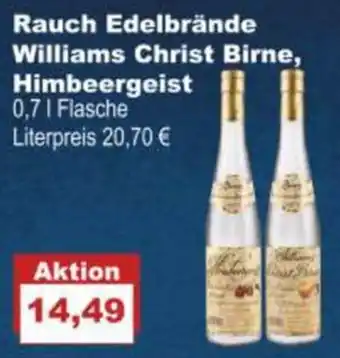 Bilgro Rauch Edelbrände Williams Christ Birne, Himbeergeist Angebot