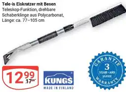Globus KUNGS Tele-is Eiskratzer mit Besen Angebot