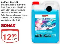 Globus SONAX Antifrost Klarsicht Angebot