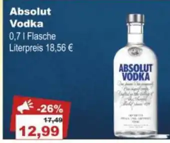 Bilgro Absolut Vodka Angebot