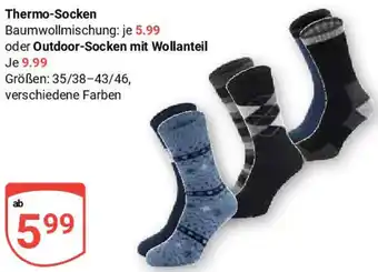 Globus Thermo-Socken oder Outdoor-Socken mit Wollanteil Angebot