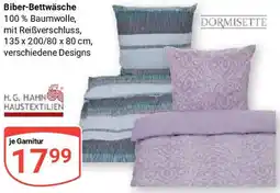 Globus DORMISETTE Biber-Bettwäsche Angebot