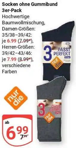 Globus nur die Socken ohne Gummibund Angebot