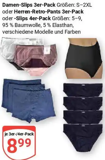 Globus Damen Slips oder Herren Retro Pants oder Slips Angebot
