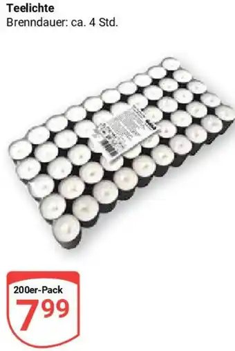 Globus Teelichte Angebot