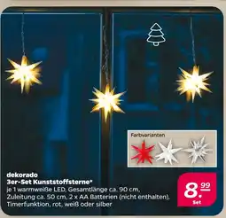 NETTO Dekorado 3er-set kunststoffsterne Angebot