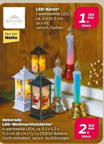 NETTO Dekorado led-kerze Angebot