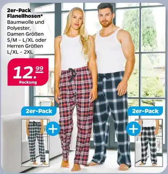 NETTO 2er-pack flanellhosen Angebot