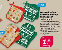 NETTO 2er-pack ofenhandschuhe oder topflappen Angebot