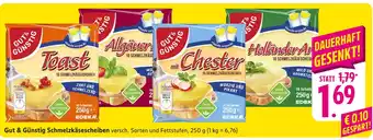E-Center Gut & günstig schmelzkäsescheiben toast Angebot