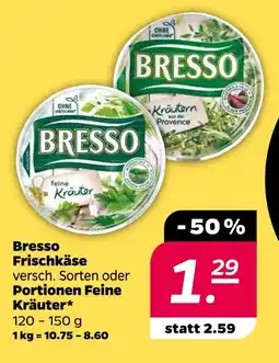 NETTO Bresso frischkäse oder portionen feine kräuter Angebot