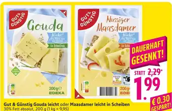E-Center Gut & günstig gouda leicht Angebot