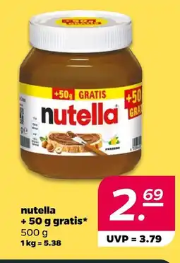 NETTO Nutella nutella + 50 g gratis Angebot