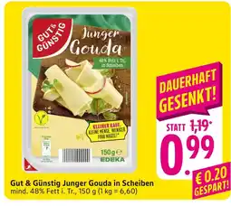 E-Center Gut & günstig junger gouda in scheiben Angebot