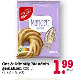 E-Center Gut & günstig mandeln gemahlen Angebot