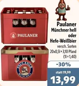 Aktiv Irma Paulaner Münchner hell oder Hefe-Weißbier Angebot