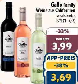 Aktiv Irma Gallo Family Weine aus Californien Angebot