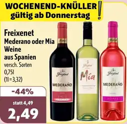 Aktiv Irma Freixenet Mederano oder Mia Weine aus Spanien Angebot