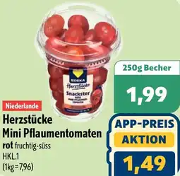 Aktiv Irma EDEKA Herzstücke Mini Pflaumentomaten rot Angebot