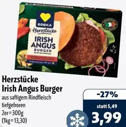 Aktiv Irma EDEKA Herzstücke Irish Angus Burger Angebot
