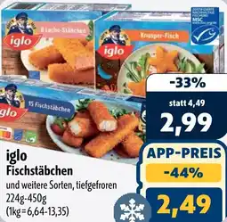 Aktiv Irma iglo Fischstäbchen Angebot