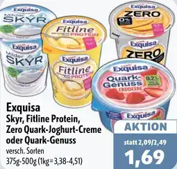 Aktiv Irma Exquisa Skyr, Fitline Protein, Zero Quark-Joghurt-Creme oder Quark-Genuss Angebot