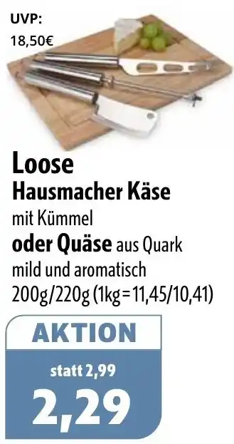 Aktiv Irma Loose Hausmacher Käse oder Quäse Angebot