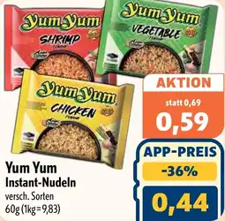 Aktiv Irma Yum Yum Instant-Nudeln Angebot