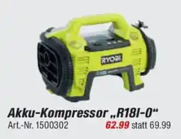 toom Baumarkt RYOBI ONE+ Akku-Kompressor „R181-0" Angebot