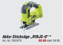 toom Baumarkt RYOBI ONE+ Akku-Stichsäge „,R18JS-0"* Angebot