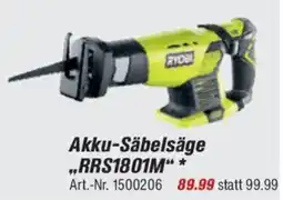 toom Baumarkt RYOBI ONE+ Akku-Säbelsäge „RRS1801M" Angebot