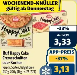 Aktiv Irma Ruf Happy Cake Cremeschnitten oder Kuchen Angebot