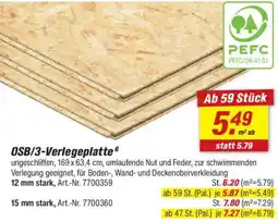 toom Baumarkt OSB/3-Verlegeplatte6 Angebot