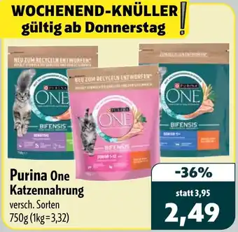 Aktiv Irma Purina One Katzennahrung Angebot