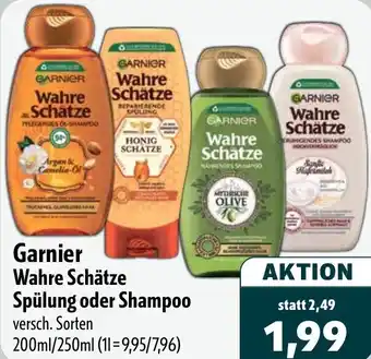 Aktiv Irma Garnier Wahre Schätze Spülung oder Shampoo Angebot