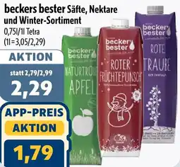 Aktiv Irma beckers bester Säfte, Nektare und Winter-Sortiment Angebot