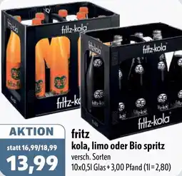 Aktiv Irma fritz kola, limo oder Bio spritz Angebot
