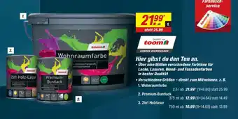 toom Baumarkt toom 1. Wohnraumfarbe Angebot