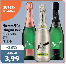 Aktiv Irma Mumm&Co. Jahrgangssekt Angebot