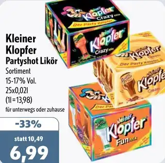 Aktiv Irma Kleiner Klopfer Partyshot Likör Angebot