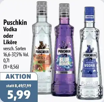 Aktiv Irma Puschkin Vodka oder Liköre Angebot
