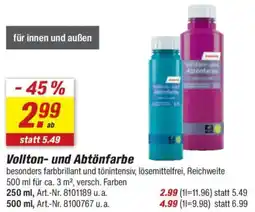 toom Baumarkt Vollton- und Abtönfarbe Angebot