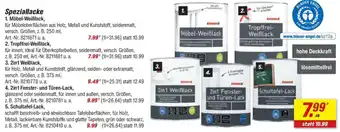 toom Baumarkt Speziallacke 1. Möbel-Weiẞlack, Angebot