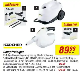 toom Baumarkt KÄRCHER Dampfreiniger Angebot